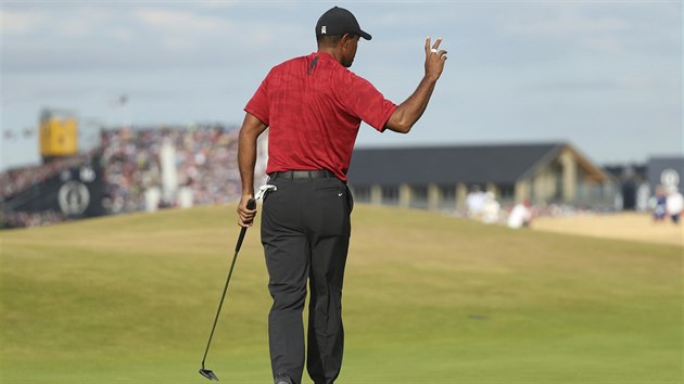 Americk golfista Tiger Woods na British Open