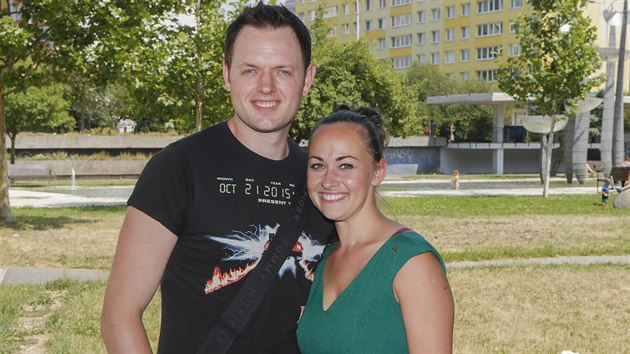 Jan Kříž a jeho manželka Marie Křížová (21. července 2018)