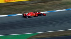 Sebastian Vettel na trati domácí Velké ceny Německa