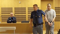 Odsouzený Petr Kunierz u Obvodního soudu pro Prahu 6 (24. 7. 2018)