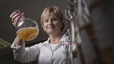 Kontrolorka piva Dana Hriczová pracuje v pivovaru Gambrinus u� t�icet let. (10....