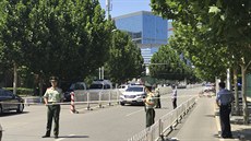 V blízkosti amerického velvyslanectví v Pekingu je hláen výbuch. (26. 7. 2018)