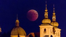 Úplné zatmní Msíce, Svatý Kopeek u Olomouce (27. 7. 2018).