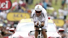 Tom Dumoulin bhem asovky na Tour de France.