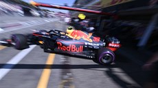 Max Verstappen p�i tréninku na Velkou cenu N�mecka formule 1.