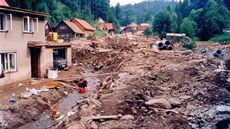 Kounov po povodních 1998.
