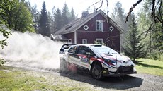 Estonský jezdec Ott Tänak na Finské rallye