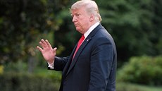 Americký prezident Donald Trump po návratu do Bílého domu (26. 7. 2018).