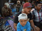 Indonéský ostrov Lombok zasáhlo silné zemtesení. (30. ervence 2018)