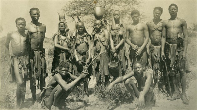 Namibijsk kmen Herer na snmku z roku 1905
