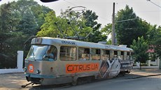 Také na Ukrajin potkáte známé tramvaje Tatra T3