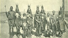 Namibijský kmen Herer na snímku z roku 1905