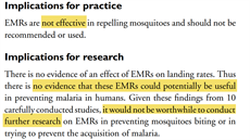 Závěr: Elektronické odpuzovače komárů nejsou účinné a neměly by být používány...
