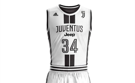 Juventus Turín prodává fanoukm i basketbalové dresy. Uvedl je na jae 2018 u...