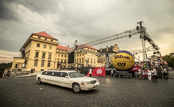 Hradčanské náměstí jako dějiště Prague Masters v basketbalu 3x3