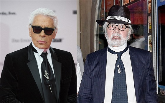 Karl Lagerfeld v letech 2013 a 2018