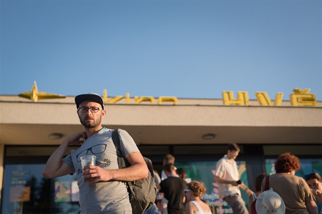 Petr Vl�ek na Letní filmové �kole v Uherském Hradi�ti.
