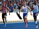 eský rekordman Zdenk Stromík (vlevo) v semifinále na 100 metr na ME v...