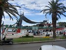 Obrovským hitem v Makarské jsou výletní lod, které vozí turisty na prohlídku...