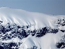 Ledovcový vrchol hory Kebnekaise kvli extrémním teplotám rychle taje.