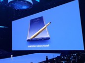 Pedstaven Samsungu Note 9 v Barclays Center v New Yorku