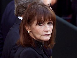 Margot Kidderová na pohbu bývalého kanadského premiéra Pierra Trudeaua, se...