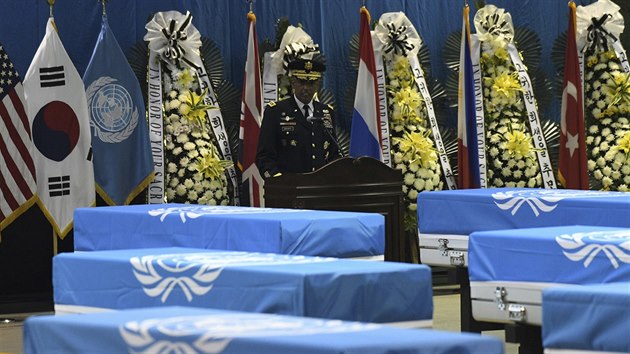 V Jižní Koreji se uskutečnila ceremonie k navrácení ostatků padlých amerických vojáků během Korejské války Spojeným státům (1.8.2018).