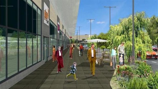 N�kupn� centrum Aventin se stav� na sam�m z�padn�m okraji Jihlavy. Otev�rat by m�lo na podzim roku 2020.