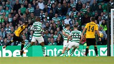 Momentka z utkání Celtic vs. AEK Atény.