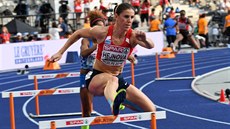 Zuzana Hejnová v semifinále bhu na 400 metr pekáek na ME v Berlín.
