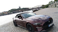 Ford Mustang - nová barva Royal Crimson psobí dstojn.