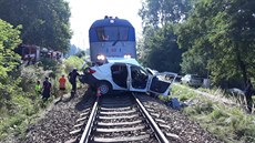 Nehoda u Kamenného Újezdu na eskobudjovicku.