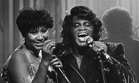 Aretha Franklinová a James Brown (Detroit, 11. ledna 1987)