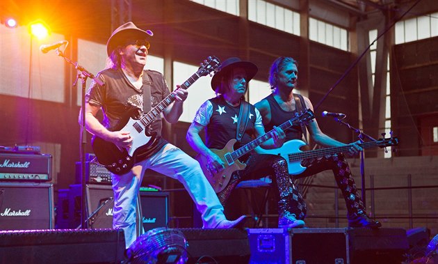 Britská kapela Slade se pedstavila také v roce 2014 v Litomyli.
