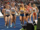 Momentka z finálového běhu na 1500 metrů na atletickém ME v Berlíně