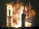 Start rakety Delta IV Heavy se sondou Parker Solar Probe na palub 12.8.2018.