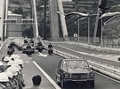 Snímek ze slavnostního otevení Morandiho mostu 4. záí 1967