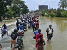 Záplavy v jiní Indii (17. srpna 2018)
