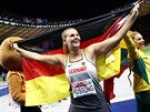 Christin Hussongová po triumfu ve finále otpaek na mistrovství Evropy v...