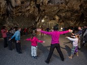 Jeskyn je pro speleoterapii naprosto výjimená. Krom jednoho koncertu a jedné...