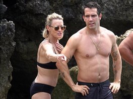 Robin Wrightová a Clement Giraudet (22. 7. 2018, Capri, Itálie)