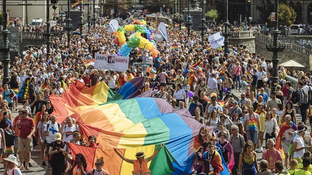 Prvod Prague Pride (11. srpna 2018).