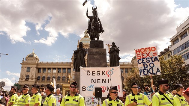 Odprci prvodu Prague Pride (11. srpna 2018).