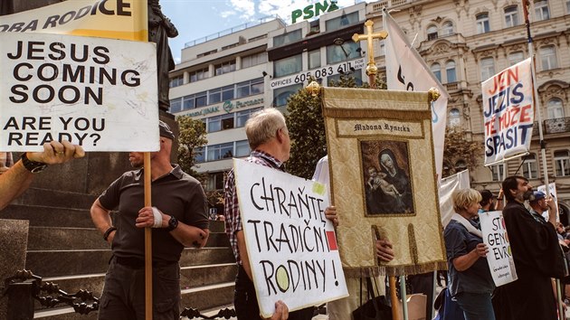 Odprci prvodu Prague Pride (11. srpna 2018).