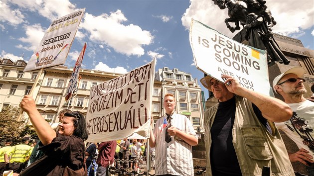 Odprci prvodu Prague Pride (11. srpna 2018).