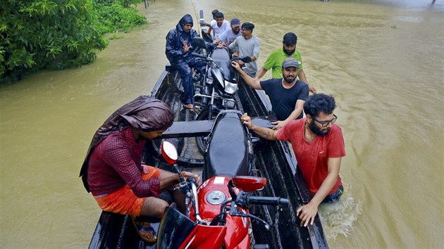 Zplavy v jin Indii (18. srpna 2018)