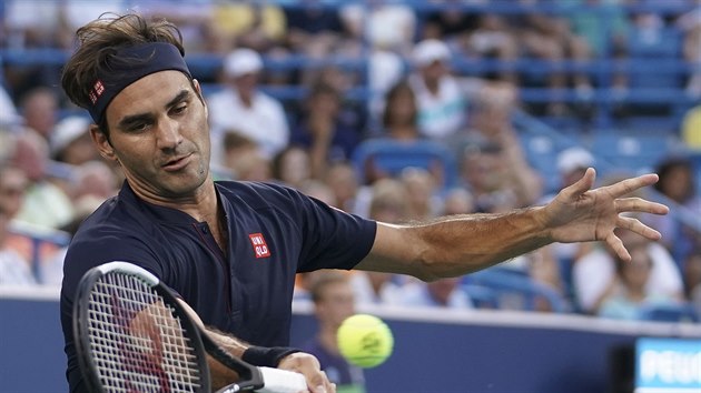 Roger Federer na turnaji v Cincinnati