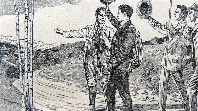 Ilustrace z publikace o ubytovnách, kterou Guido Rotter napsal v roce 1908.