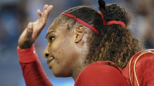 TAK AHOJ. Serena Williamsov se lou, na turnaji v Cincinnati vypadla s Petrou Kvitovou.