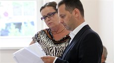 Alena Vitásková u okresního soudu v Jihlav v srpnu 2018.